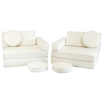 Modulare Kindersofa und Großbausteine-Set 2-in-1 Modulare Kindersofa und Großbausteine-Set 2-in-1